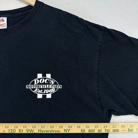 DOCS MOTORCYCLE PARTS Shirt Adult 2XL ShovelHead PanHead Waterbury CT Harley - Picture 11 of 13